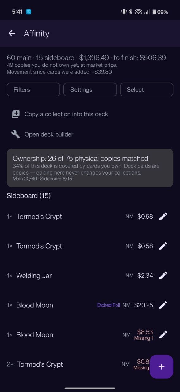 Deck pricing and ownership